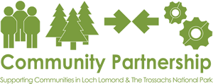 community-partnership-logo-of-three-people-fir-trees-arrows-and-cogs-on-transparent-background