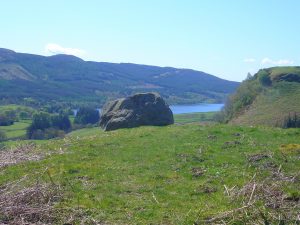 VP 12 Samson's Stone, Bochastle Hill, Callander looking to Loch Venachar.JPG