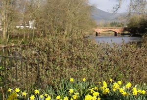 River Teith with the Red Bridge in the distance