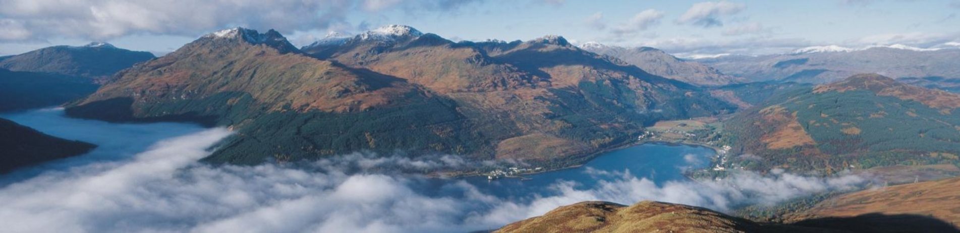 aerial-view-of-lochs-and-snow-tipped-mountains