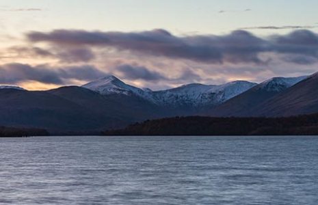 luss-hills-covered-with-a-smattering-of-snow-above-loch-lomond-and-dusk