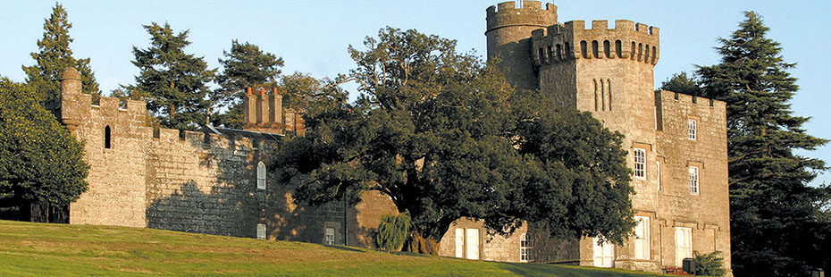 balloch-castle-in-country-park-illuminated-by-sun-light-and-surrounded-by-trees