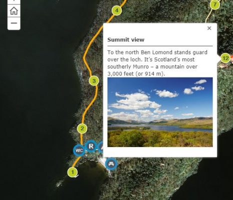 screenshot-of-inchcailloch-island-story-map-focused-on-summit-view-icon-and-description