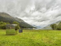 lookout-mirrored-cabin-in-fields-art-installation-loch-doine-in-the-distance