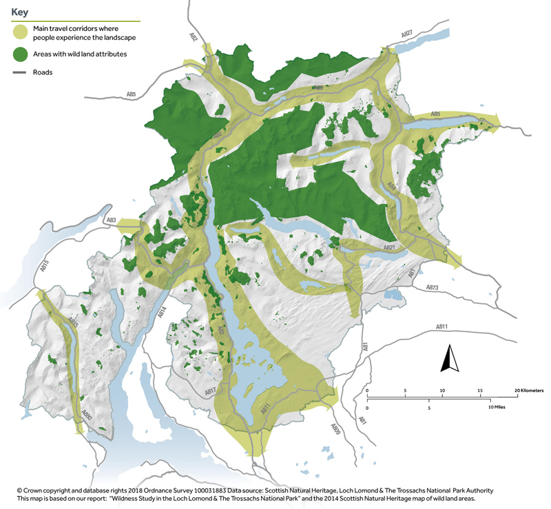 map-showing-travel-corridors-and-wild-land-attributes