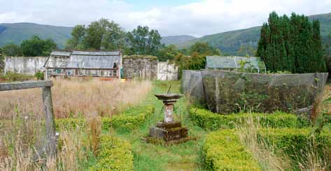 walled garden at ardvorlich