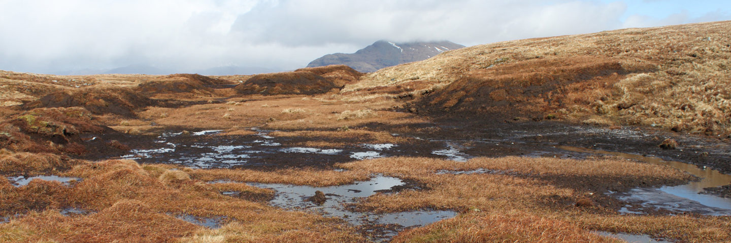 Peatland errosion Luss Hills