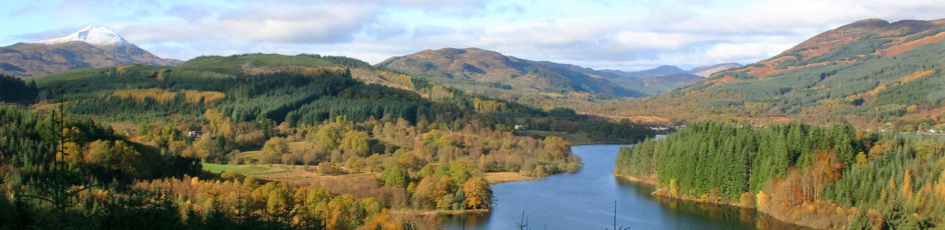 Trossachs view in autumn