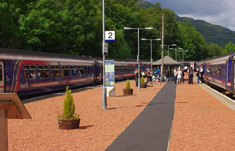 trains at station