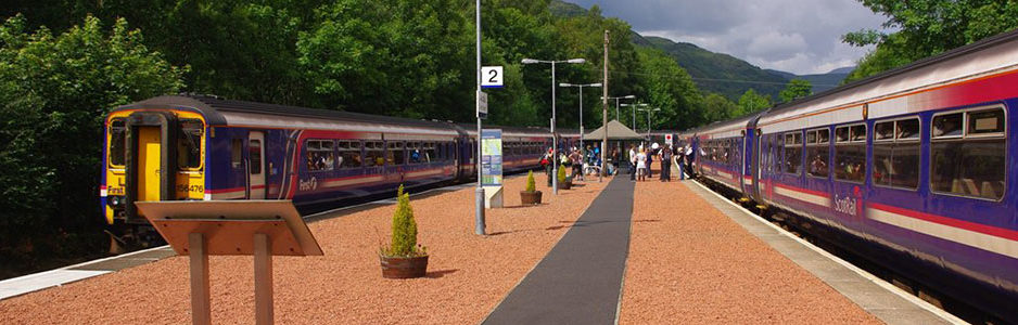 trains at station