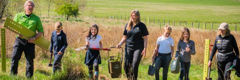 School pupils plant trees with Roots for the Future