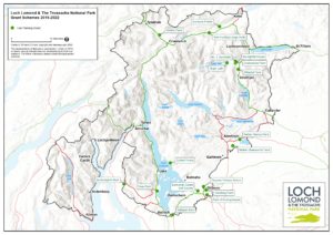 Map displaying all tree planting grants awarded within the National Park between 2019-2022