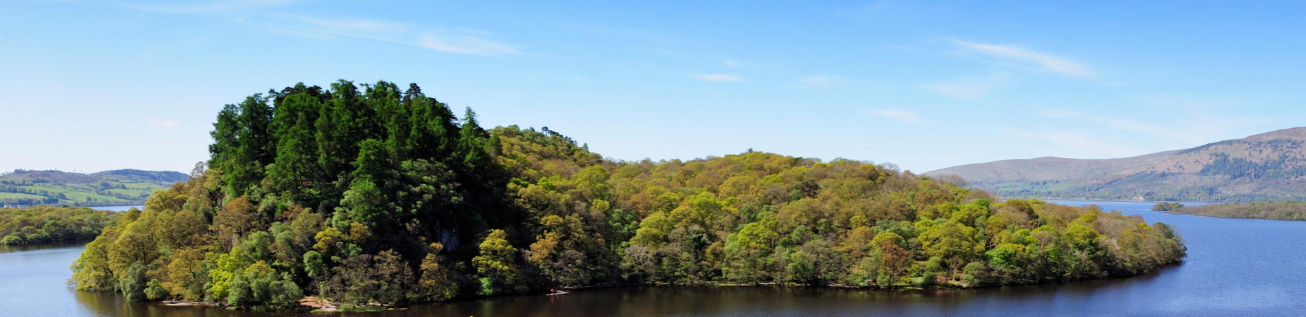 View of Inchailloch Island on a sunny day