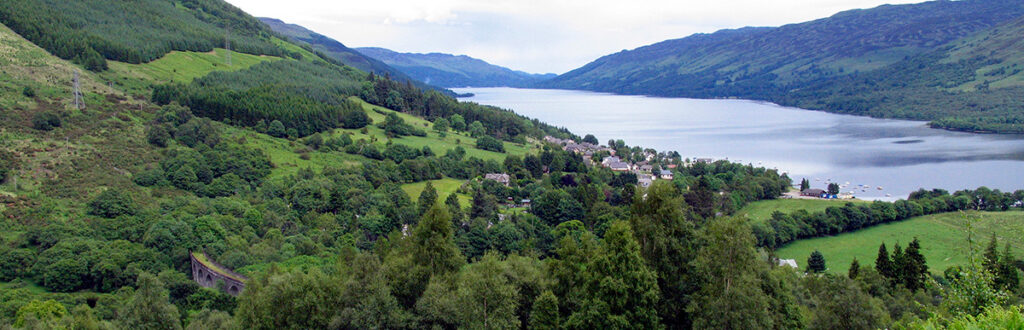 View looking east over Loch Earn