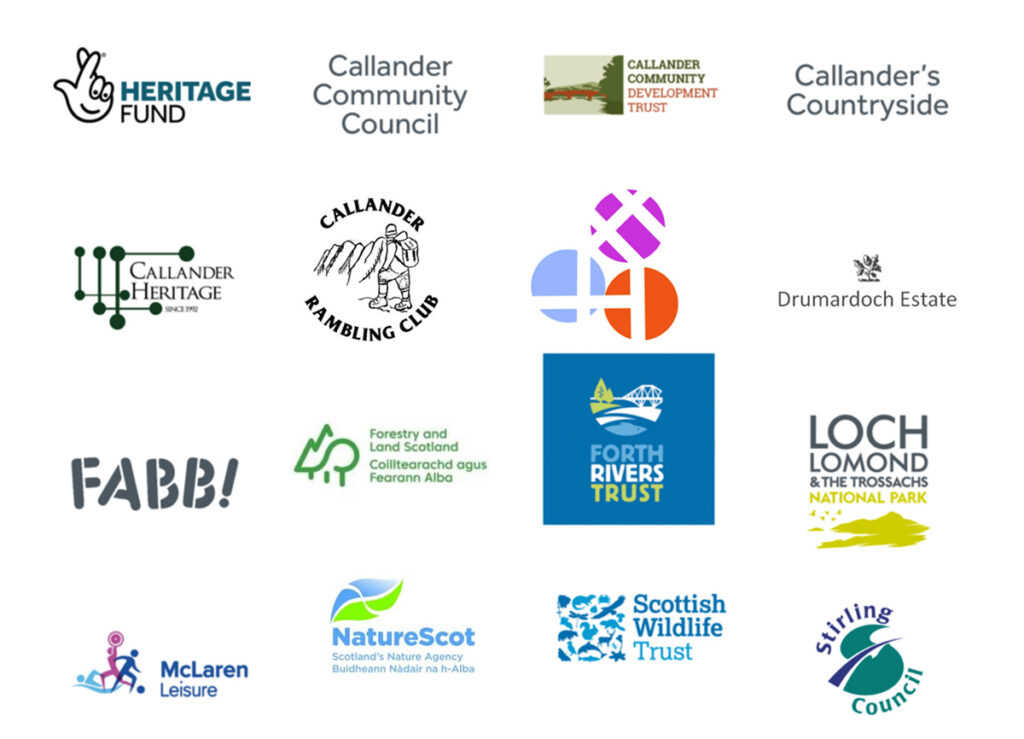 Partner logos supporting Callander's Landscape
